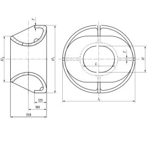 Panama Chock - ISO13728 Marine Mooring Chock | YSmarines