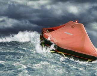 Emergency Inflatable life raft